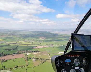 Helicopter tour of the Cotswolds