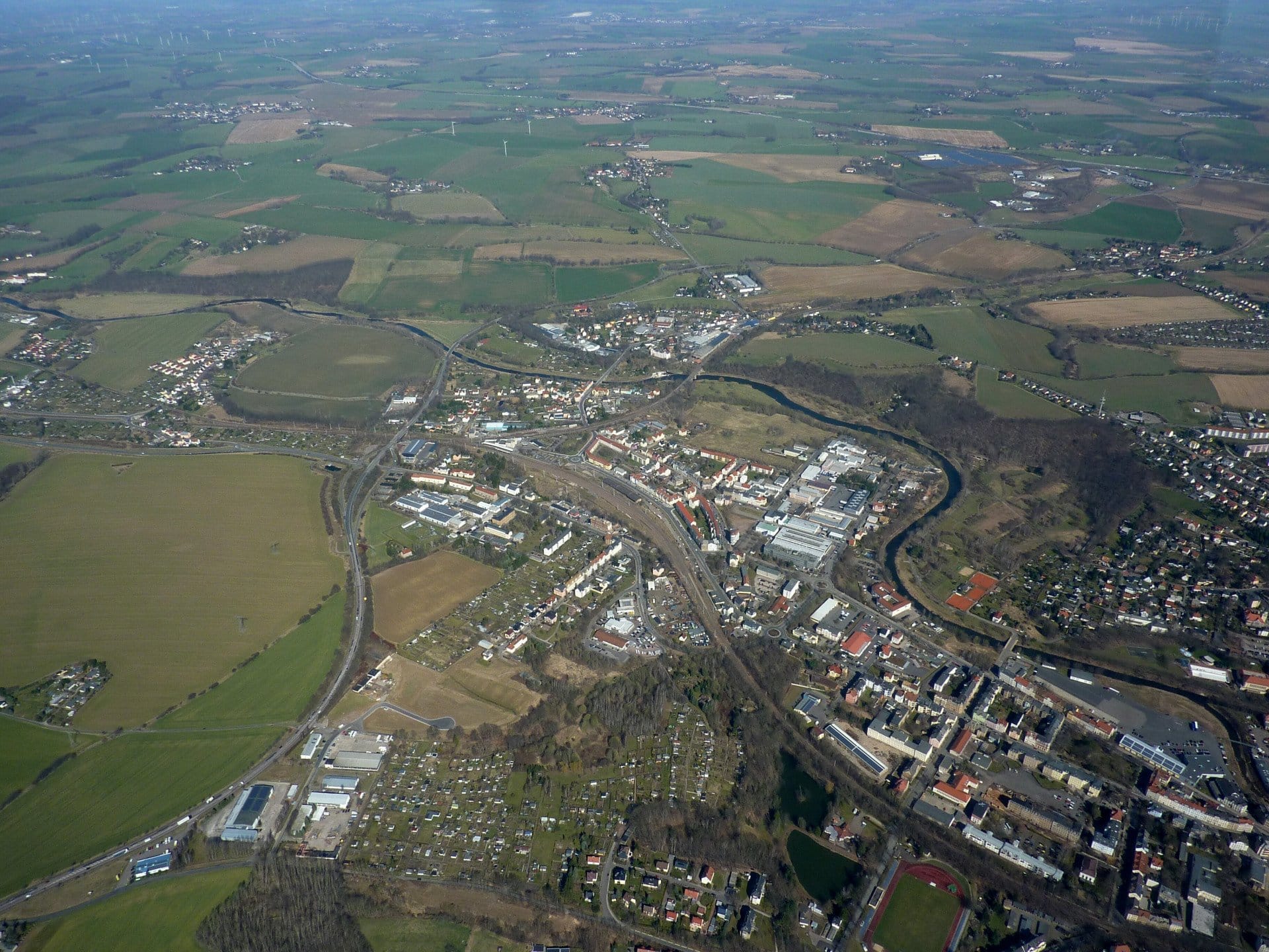 Gästeflug ab Riesa über Chemnitz und Augustusburg