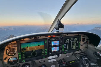 Cockpit-Sicht
