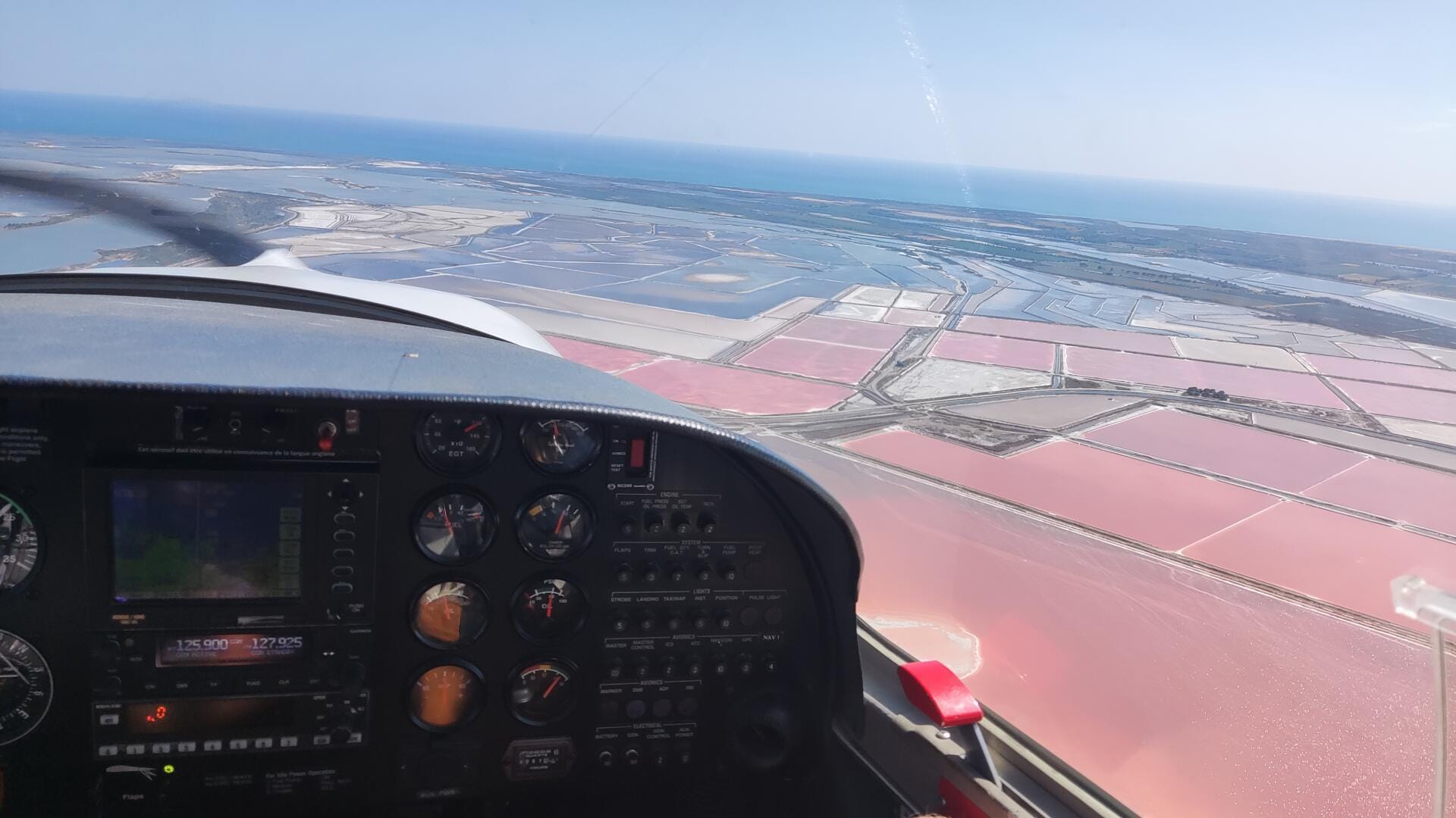 Camargue et cote bleue vue du Ciel