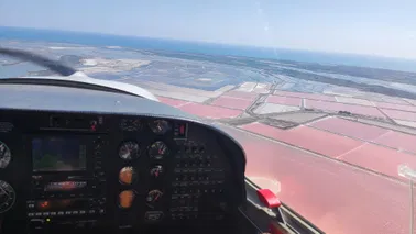 Camargue et cote bleue vue du Ciel