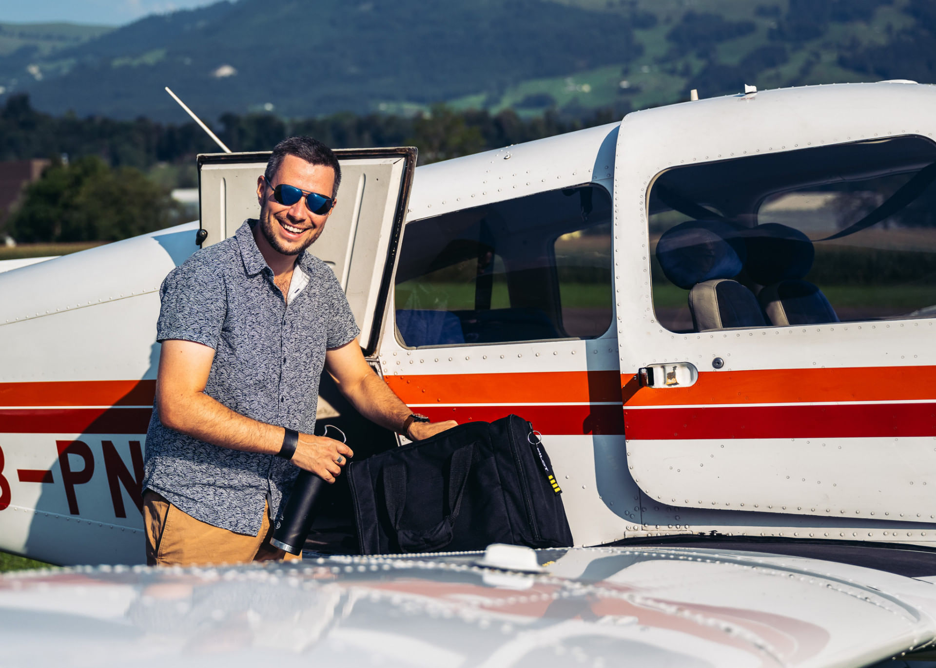 Pilotentasche am auspacken! ;-)