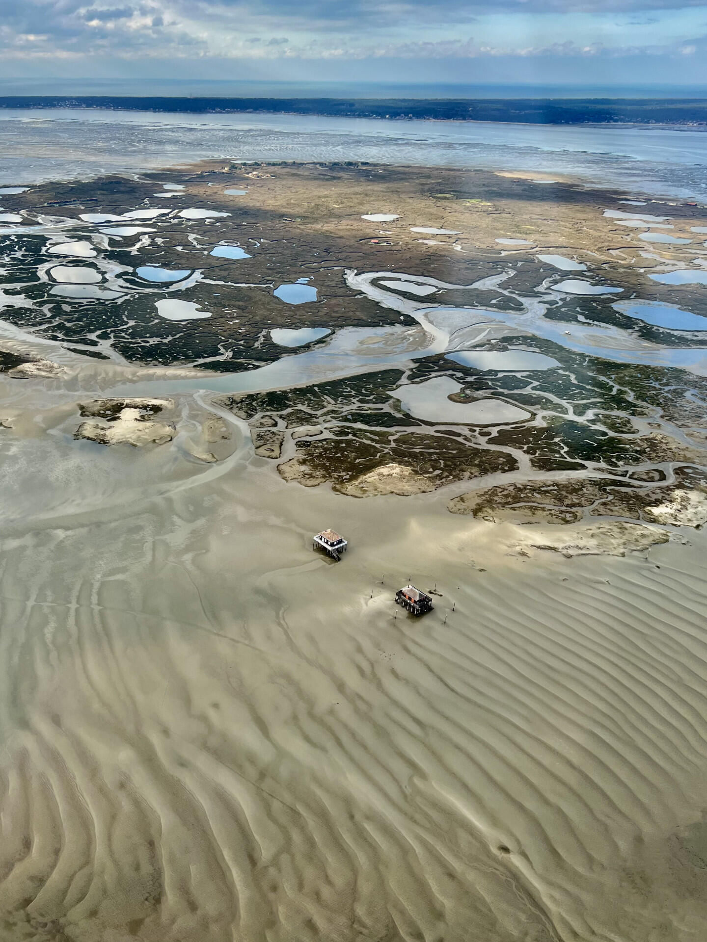 Les cabanes tchanquées de l'ile aux oiseaux