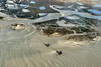 Les cabanes tchanquées de l'ile aux oiseaux