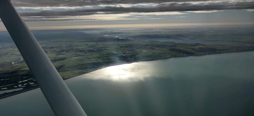 La côte normande vue du ciel