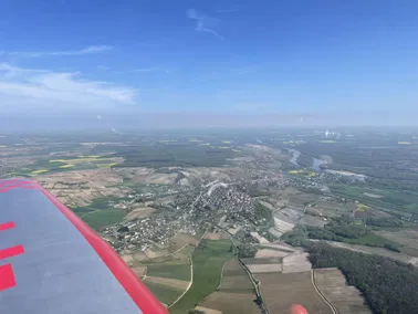 Sancerre et la Loire Vue du ciel
