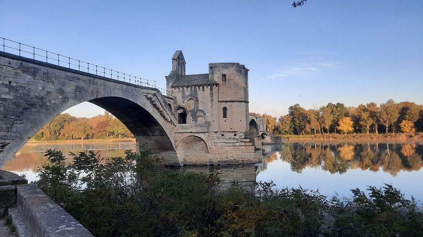 Avignon vue du ciel depuis Aix