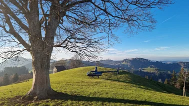 Rundflug ab Flugplatz Speck mit Restaurant-Zwischenlandung