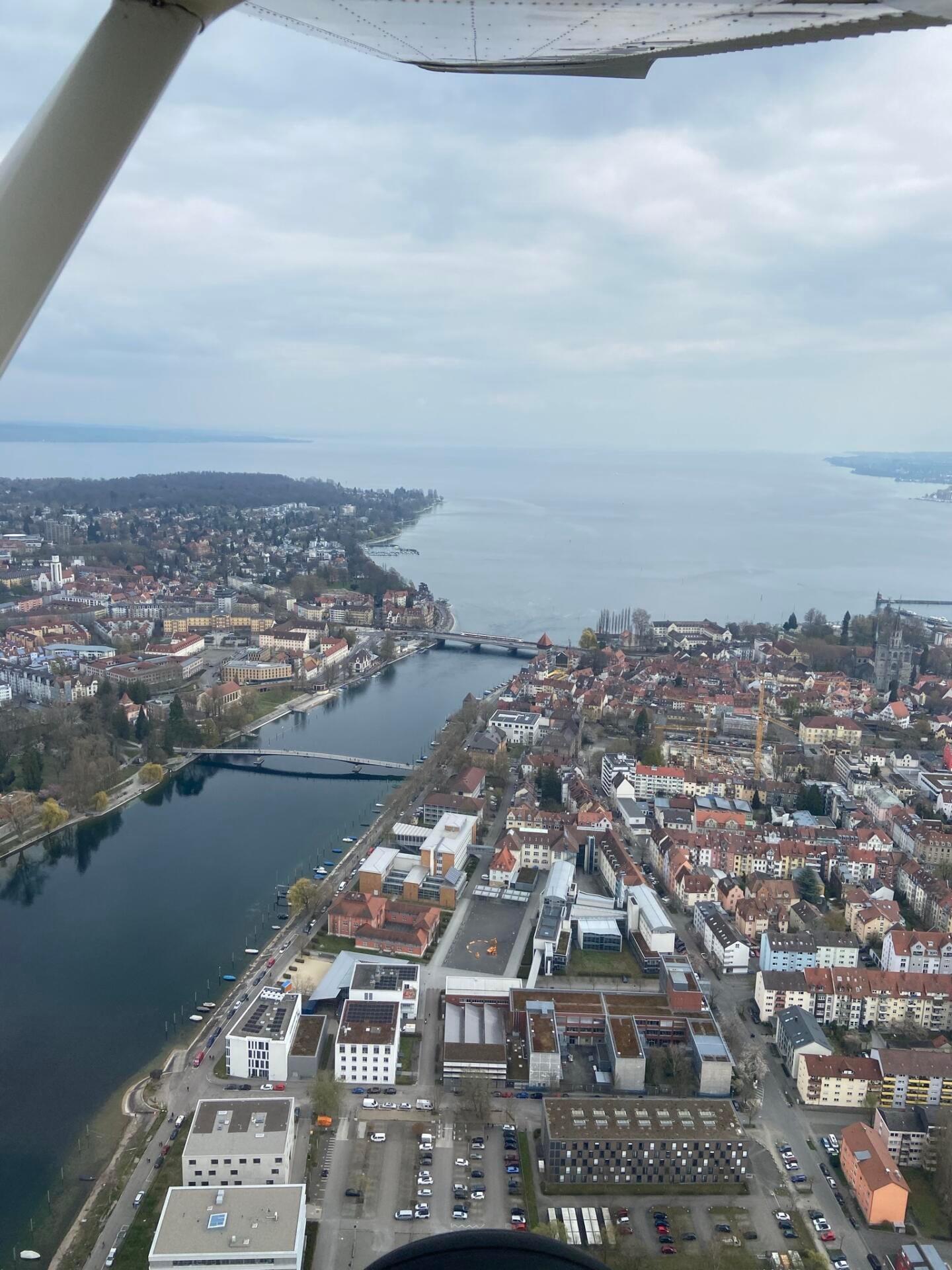 Flug zum  Rheinfall, Schaffhausen