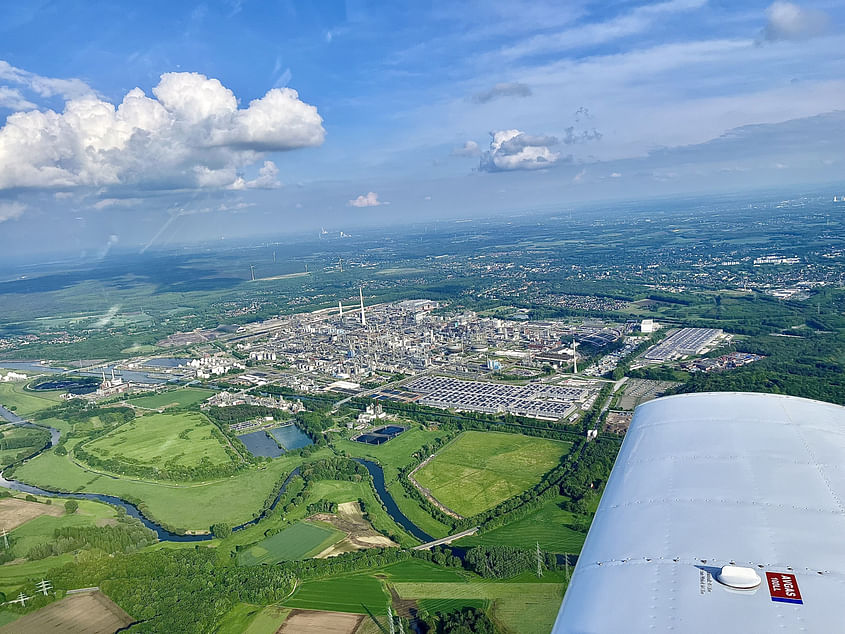 Rundflug Ruhrgebiet, Fußballstadion, Münsterland