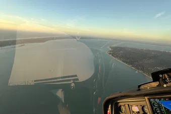 Survol du Bassin d'Arcachon