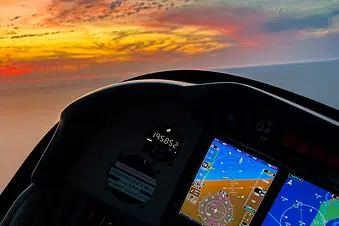 Vol sunset au dessus du Bassin d’Arcachon