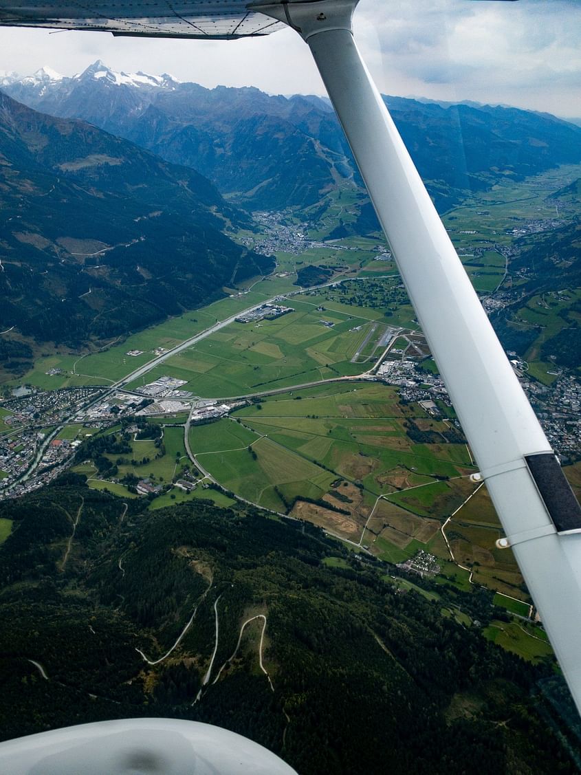 Flug von Augsburg nach Zell am See (Österreich)