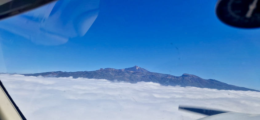 Flight through the north of Tenerife