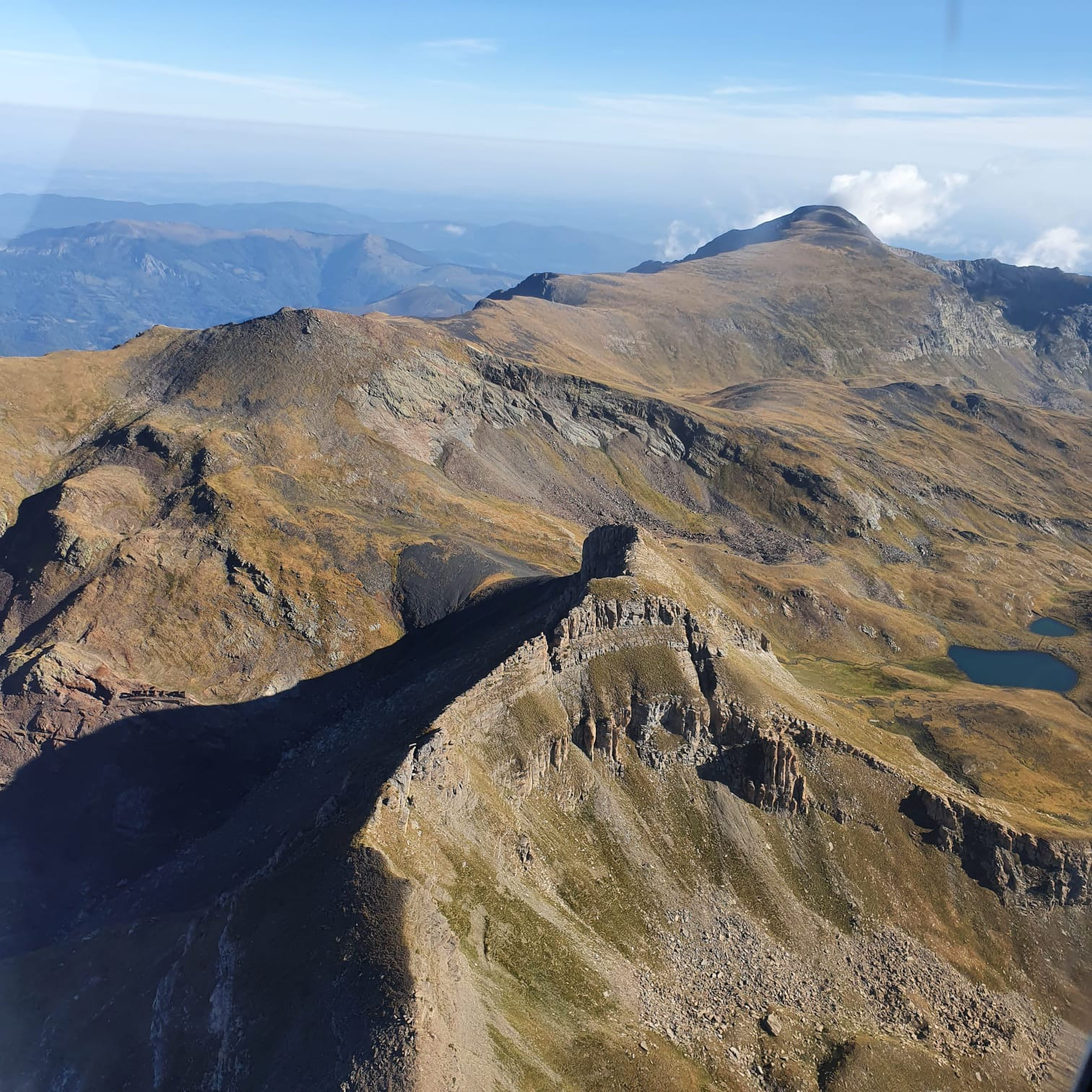 Survol des Pyrénées depuis Toulouse