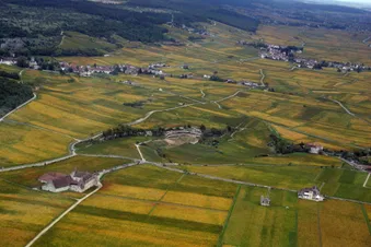 La Côte viticole en hélico depuis Dijon