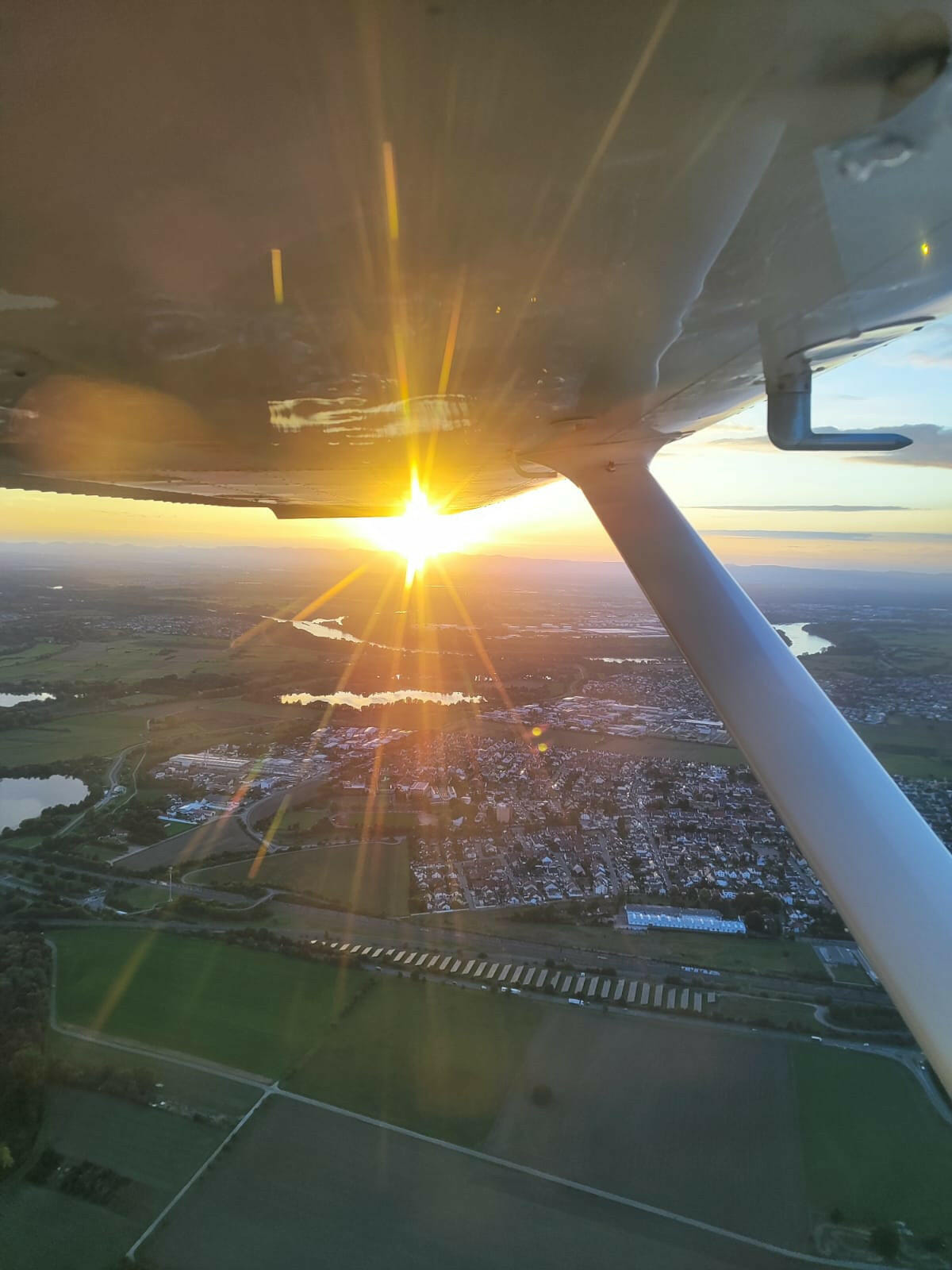 Anflug auf Speyer