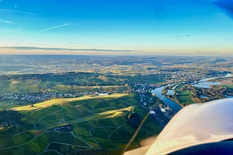 Sightseeing flight over beautiful Luxembourg