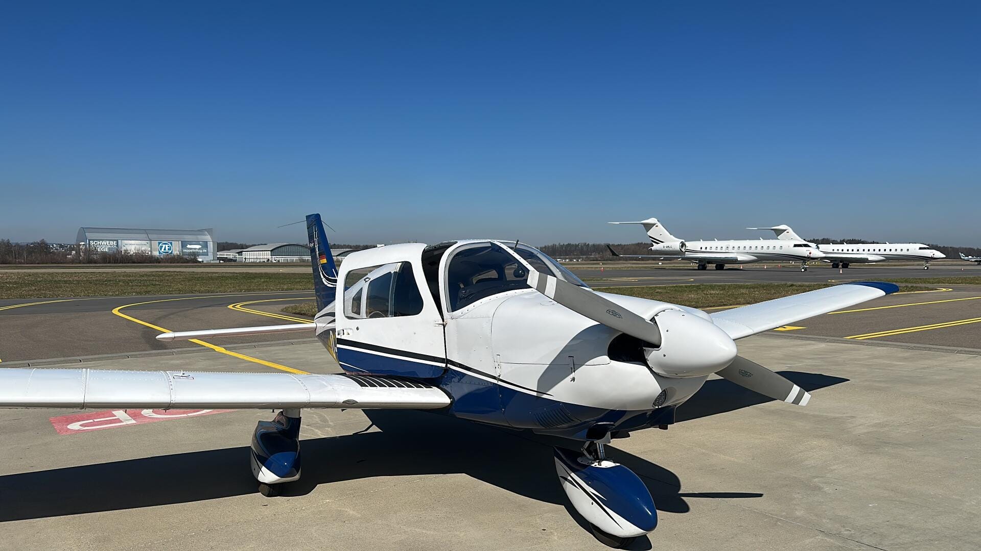 Ein Flug quer durch Deutschland zum schönen Bodensee