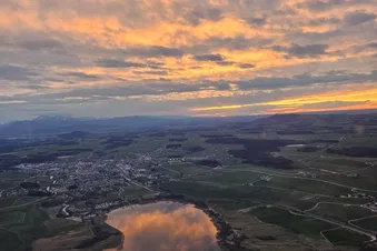 Chiemsse/Blick Richtung Rosenheim