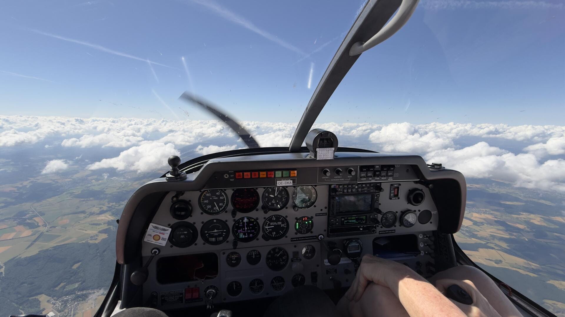 Cockpitansicht DR400