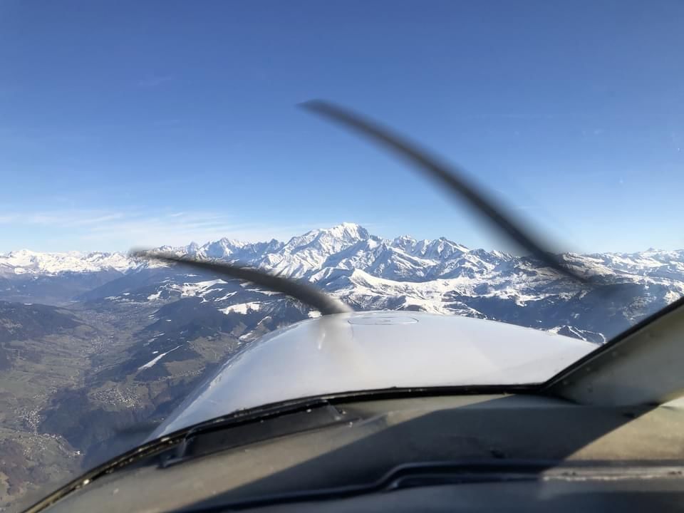 Vol au dessus des Alpes - Chaines de Belledonne, les Ecrins.