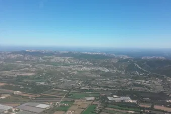 Survol en avion de la Camargue, Arles... en Diamond