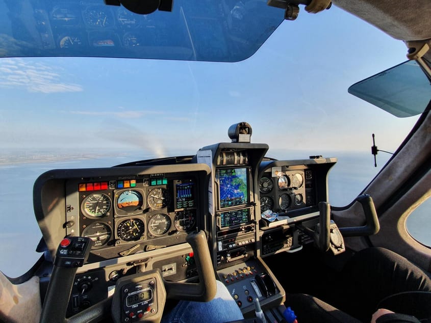 Rundflug / Schnupperflug über der Nordsee (30min)