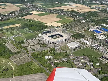 Rundflug Duisburg, Essen, Düsseldorf, Mönchengladbach