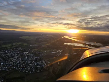 Rundflug in der Region