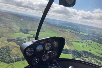Helicopter Flight to The Devonshire Arms Hotel