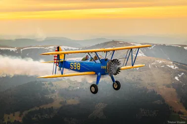 [BOEING STEARMAN] Vol de 20 min en Biplan PT13D de 1943