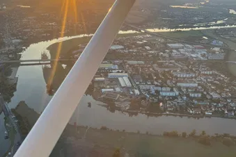 Elbe bei Sonnenuntergang