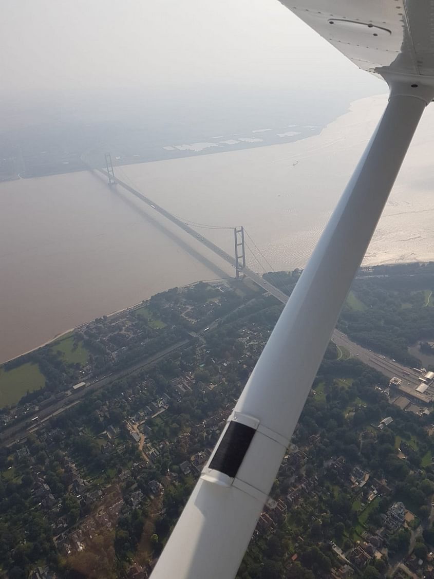 Flight to see the magnificent Humber Bridge