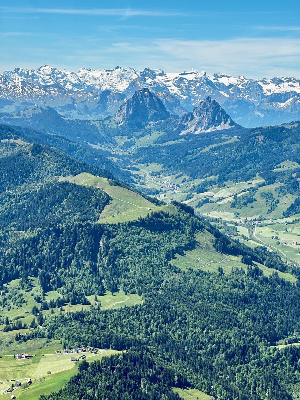 Blick von Einsiedeln Richtung Mythen