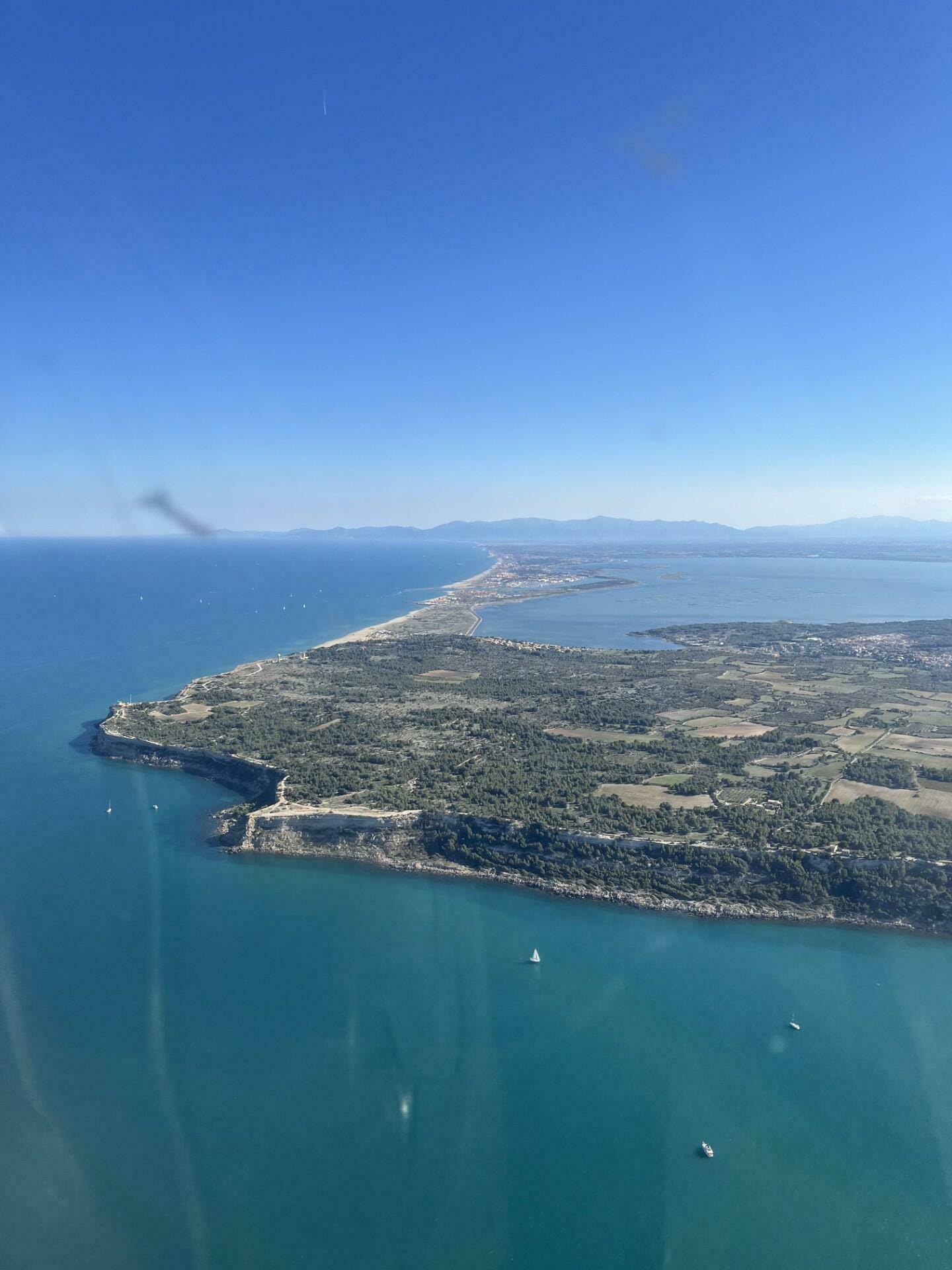 Vue aérienne Falaise de Leucate