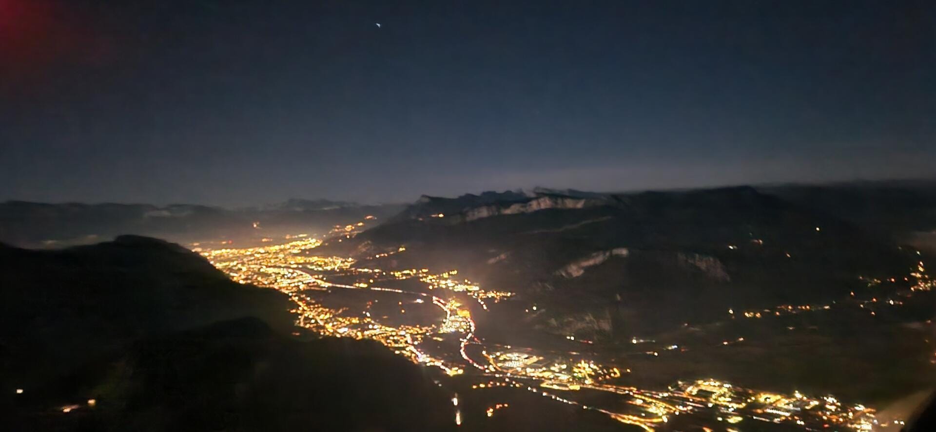 Vol de nuit autour de Valence