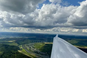 Moseltal in Richtung Flugplatz Winningen