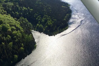 Flug über den Brocken/Harz