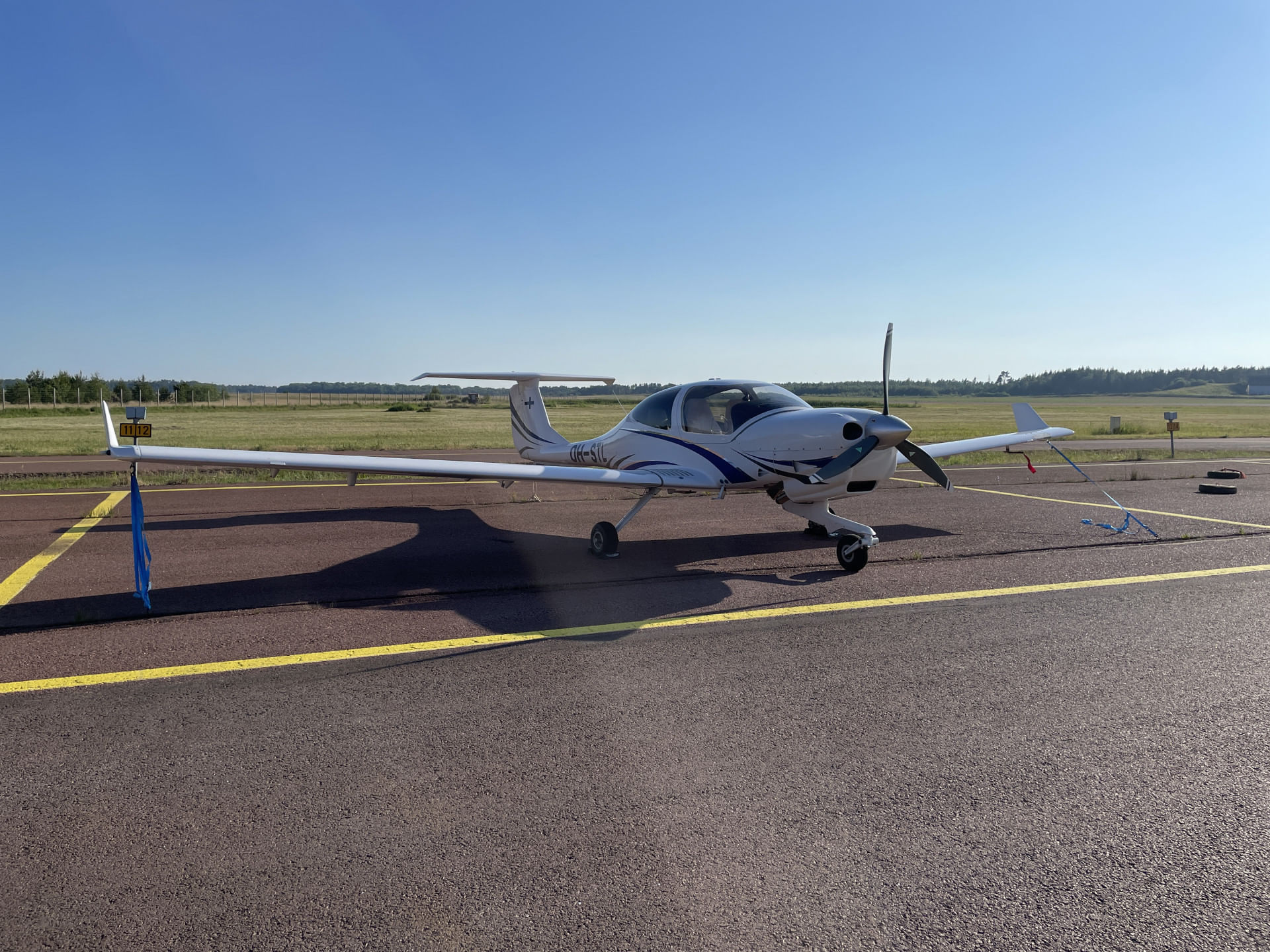 Parked at Mariehamn Airport