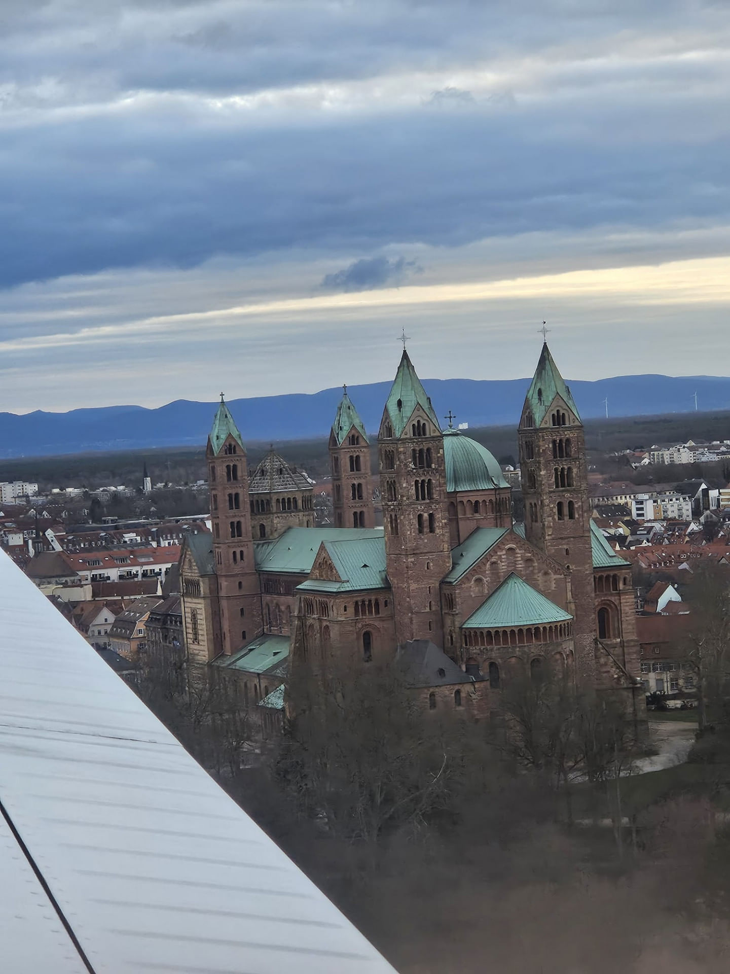 Anflug auf Speyer