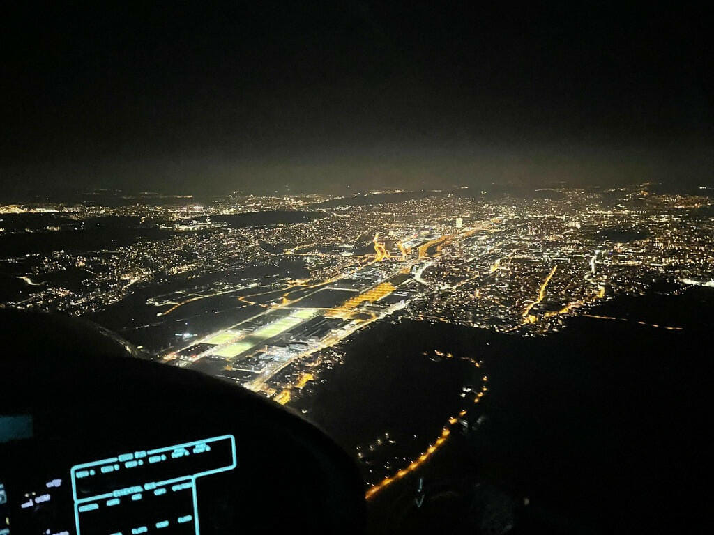 Night over Zurich