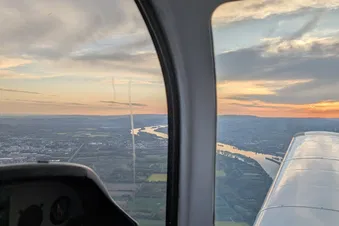 Mega-Rundflug über dem Rhein-Main-Gebiet