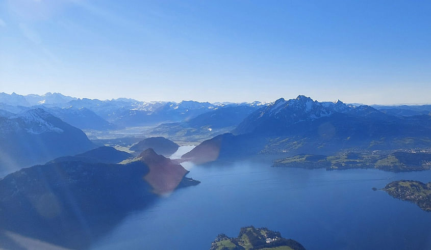 Rundflug über Luzern, Rigi, Pilatus