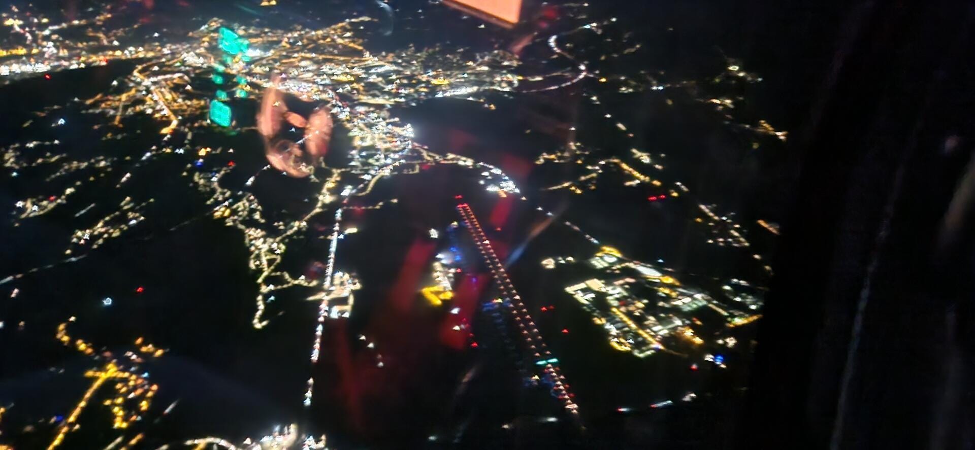 Vol de nuit autour de Valence