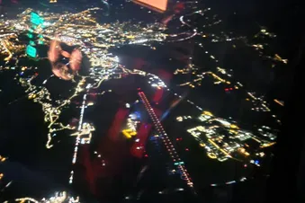 Vol de nuit autour de Valence