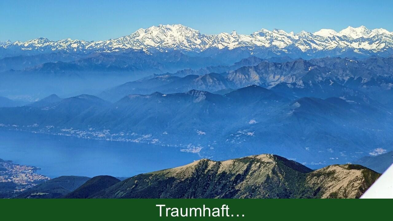 Alpenflug nach Mailand – Hochalpen und Weltstadt der Mode