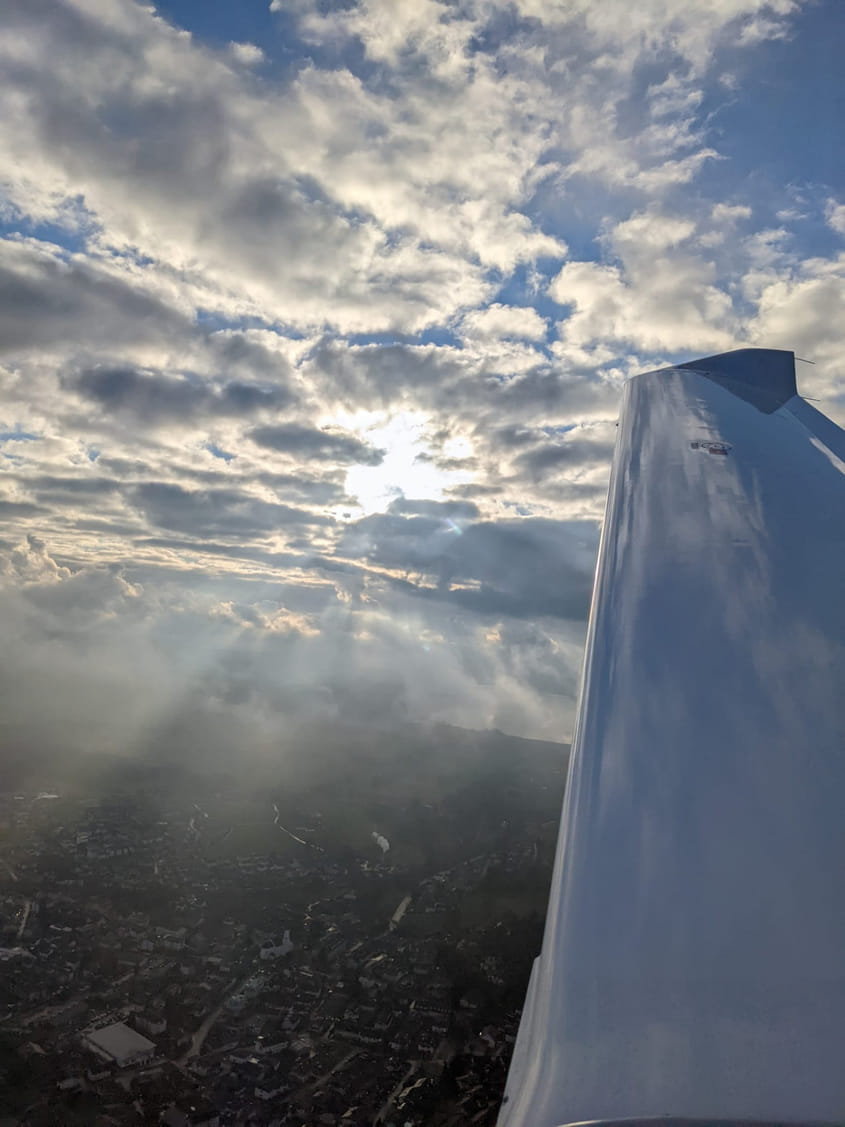 Wochenende in Bayern - Hin- und Rückflug