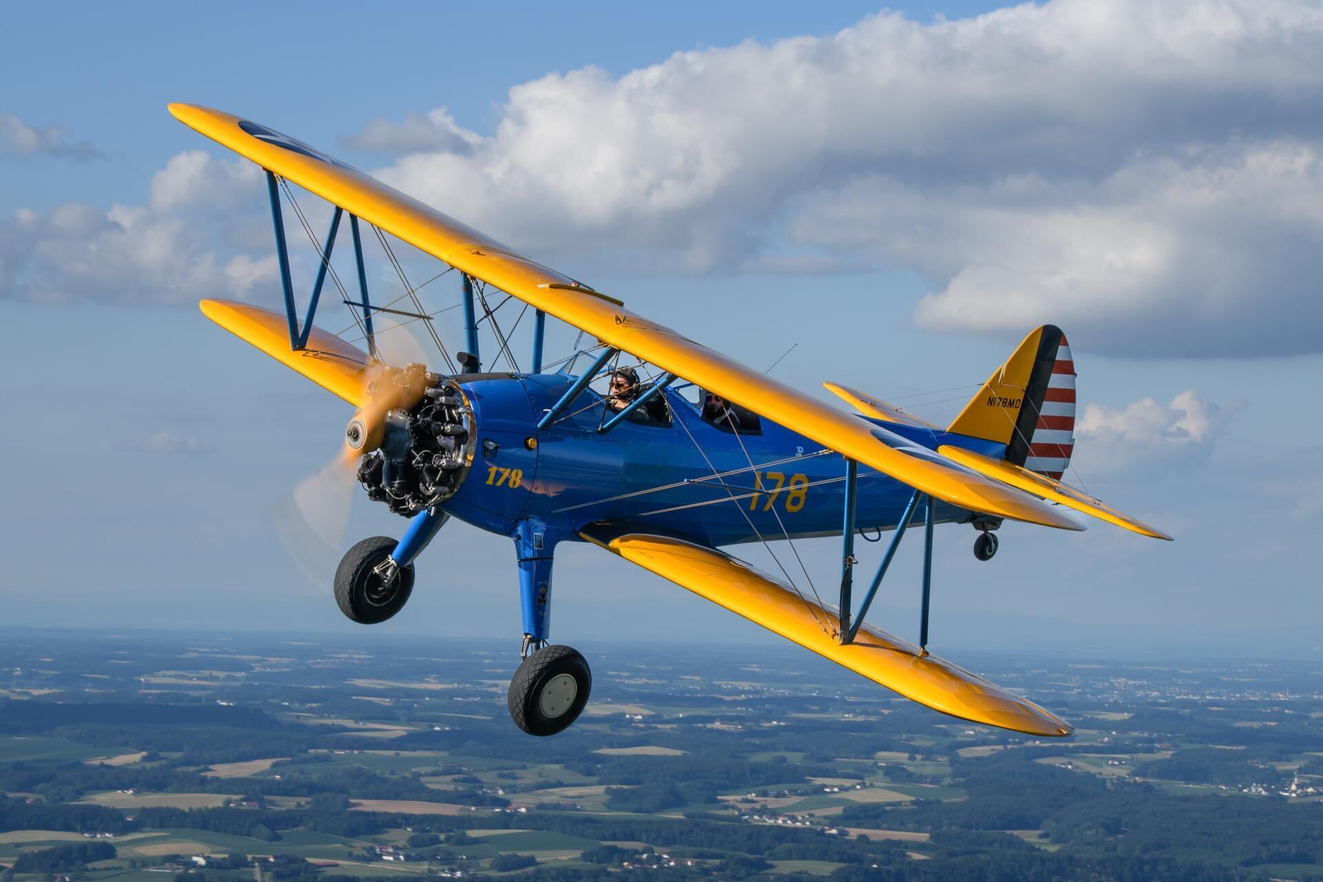 Stearman PT17 Rundflug  - Doppeldecker Erlebnis