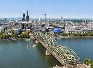 1 Stunde lang über die tolle Umgebung von Köln.